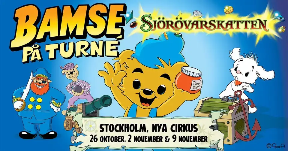 BAMSE och Sjörövarskatten | Stockholm | Nya Cirkus